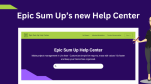 Blog post Epic SUm Up documentation